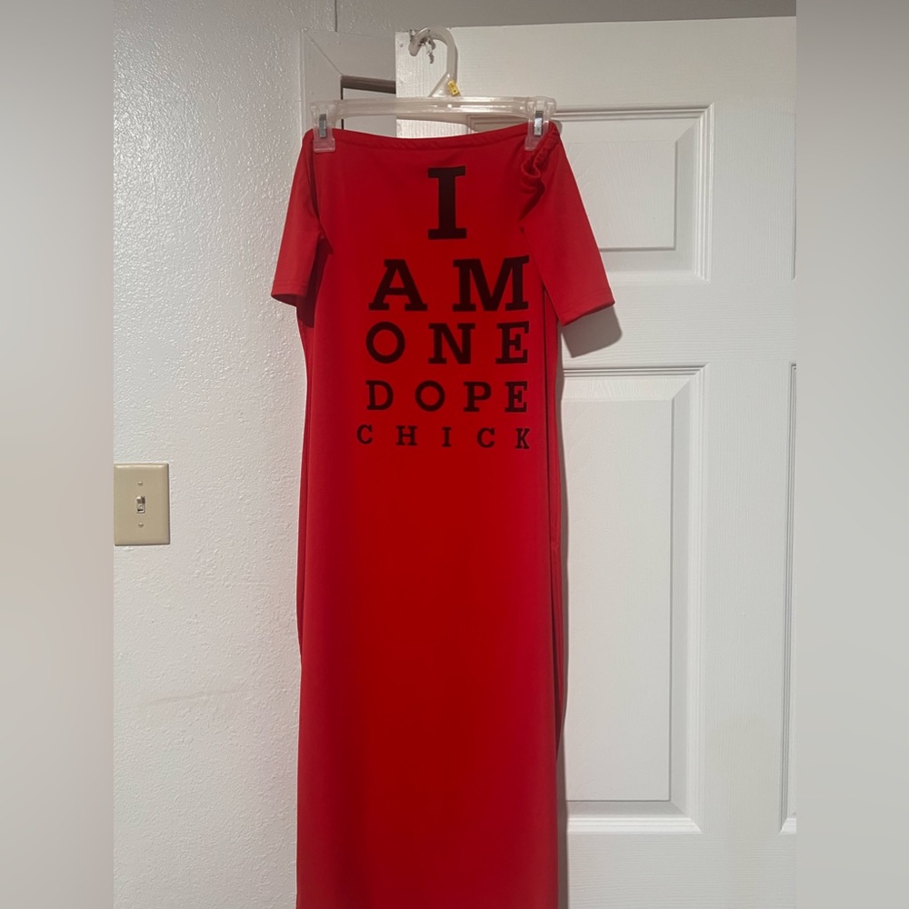 I am one Dope Chick T-shirt dress